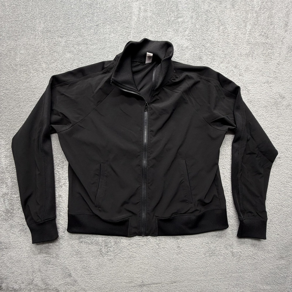 90‎ Degree By Reflex Jacket Womens Large Black Full Zip Track Athletic Sport